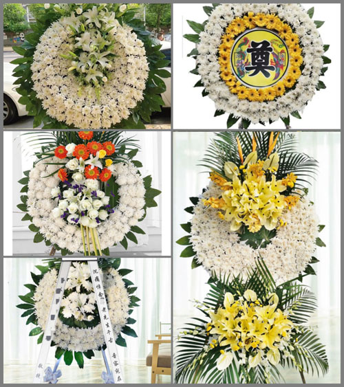 福建福州闽清县下祝乡梧洋村花圈速递